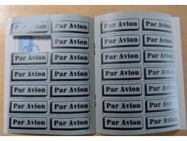 1931/32, CIDNA airmail post labels ‘PAR AVION’, two different booklets, one large size turkish-french bilingual, punched and 